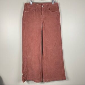 Pilcro and the Letterpress Wide Leg Pants in Rust 12/31